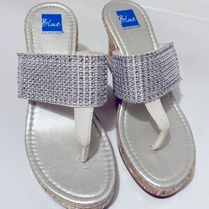 Blue Suede Shoes Sparkly sandals